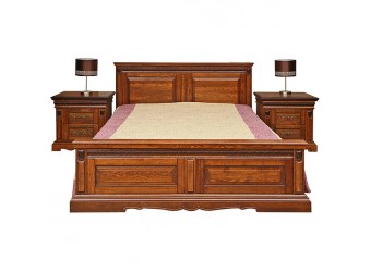 Кровать двойная "Милана" с высоким изножьем П294.21м/П294.05м/П294.06м (черешня)