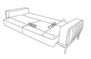 Трехместный диван-кровать Carlino(Карлино) CARL-02