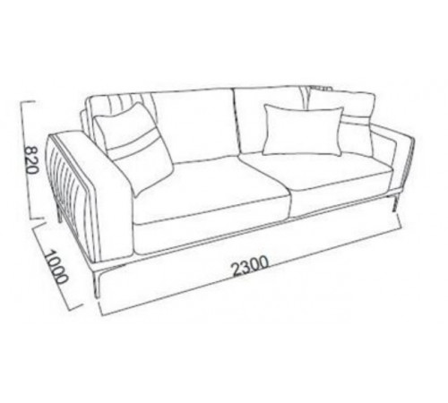 Трехместный диван-кровать Carlino(Карлино) CARL-02