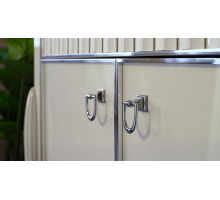 Двухдверная витрина для посуды Gravita (Гравита) GRAV-13 слоновая кость