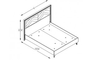 Двуспальная кровать Пальма PALMA-26