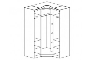 Угловой шкаф Орхидея СП-002-18 (белый)