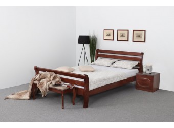 Двуспальная кровать Аврора (орех светлый)