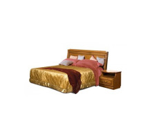 Двуспальная кровать Нинель ММ-167-02 (табак+тп)