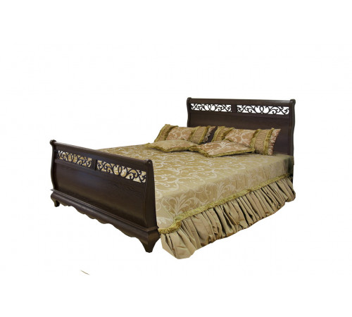 Двуспальная кровать Оскар ММ-216-02/16 (орех)