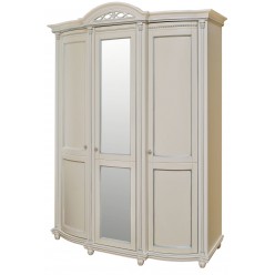 Шкаф для одежды «Валенсия 3» П254.10 (античная темпера с серебром)