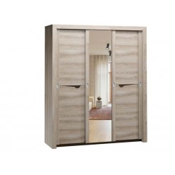 Трехстворчатый шкаф-купе для одежды Г-14 (ЯТ) Гарда с зеркалом