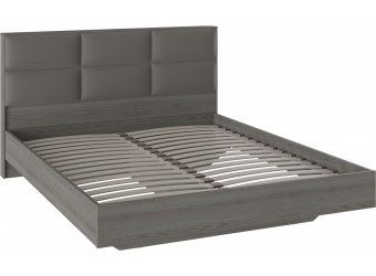Кровать с мягким изголовьем «Либерти» (Хадсон/Ткань Грей) СМ-297.01.001