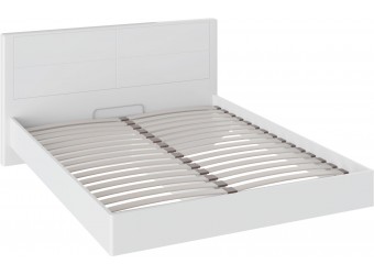 Двуспальная кровать «Наоми» (Белый глянец) СМ-208.01.01