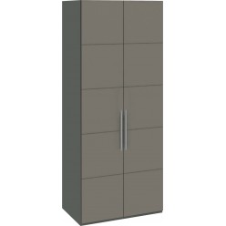 Шкаф с 2-мя дверями «Наоми» (Фон серый, Джут) СМ-208.07.03