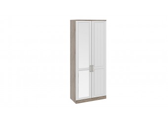 Шкаф для одежды с 1-ой глухой и 1-ой зеркальной дверями «Прованс» СМ-223.07.025L