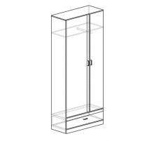 Двухдверный шкаф в гостиную Урбан 920