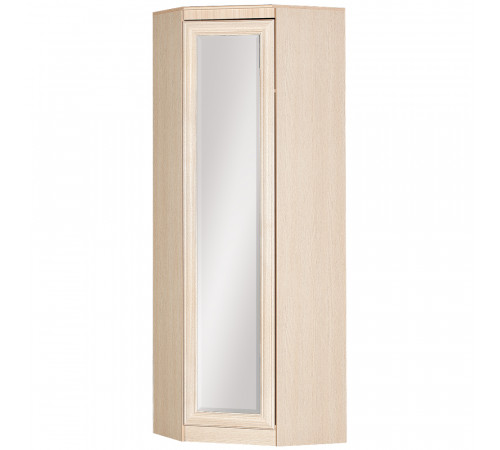 Угловой шкаф с зеркалом для прихожей Инна 621 светлый